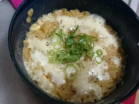 残ったカレーうどんでリゾット